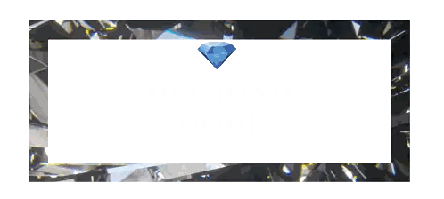 Black and White Frame with Blue Diamond