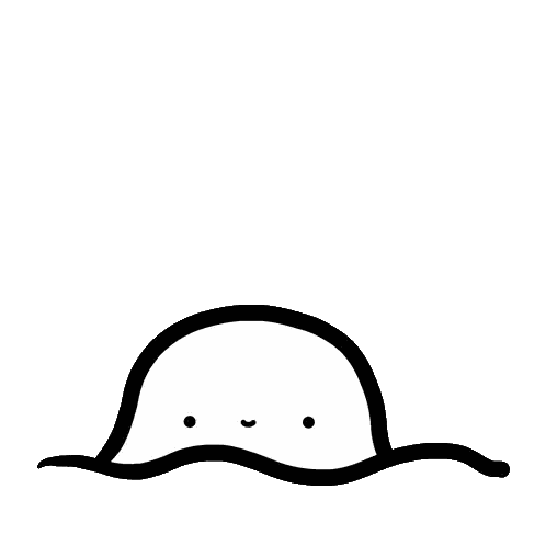 Black and White Ghost With Red Hearts