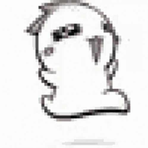 Black And White Ghost With Sunglasses And Hat GIF