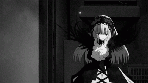 Black and White Girl in Dress With Wings