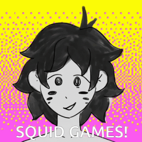 Black and White Girl Squid Games