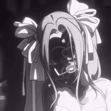 Black and White Girl With Bow in Hair