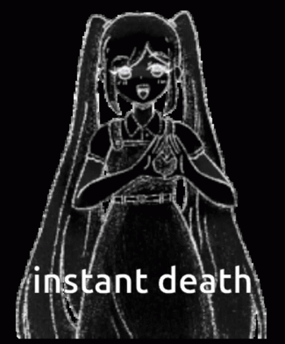 Black and White Girl With Instant Death