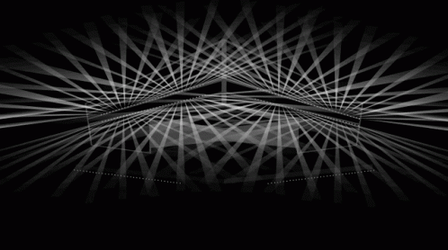 Black and White Graphic Lines and Dots