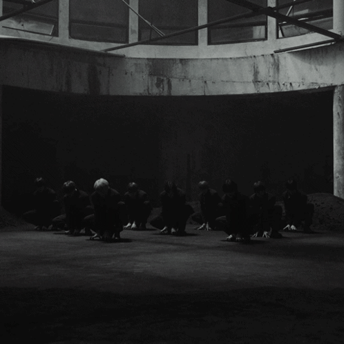 Black And White Group Photo GIF
