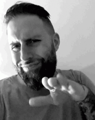 Black And White Guy Meh GIF