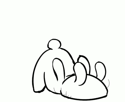 Black and White Hamster With Number 1 on Butt