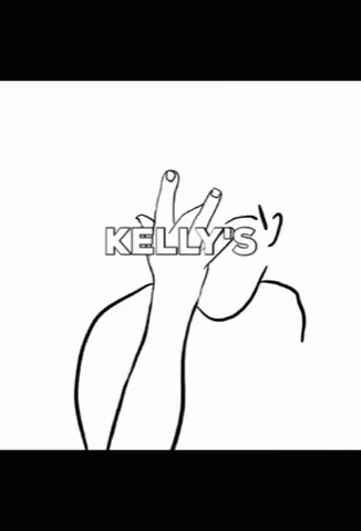 Black and White Hand Drawing with Kelly