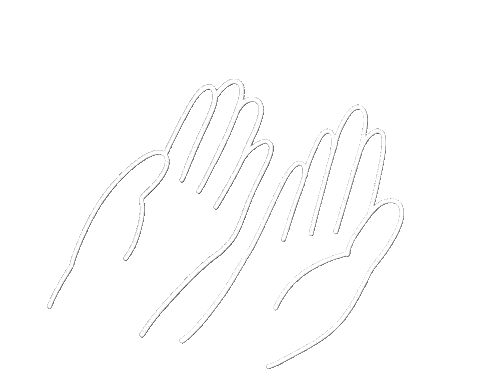 Black and White Hands With Sparkles