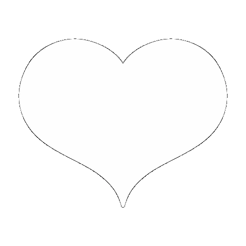 Black and White Heart Drawing