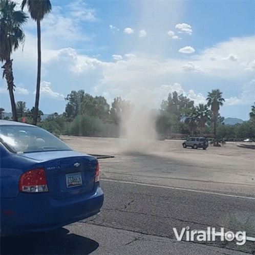 Black And White House Okie Sand Storm Jh GIF
