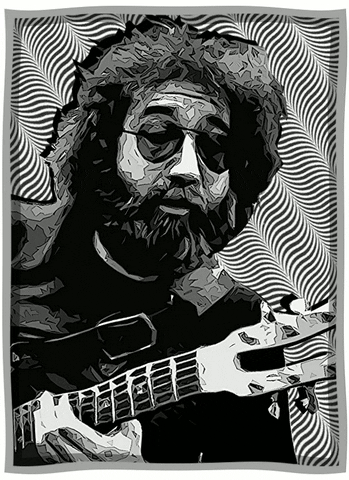 Black And White Jerry Garcia GIF