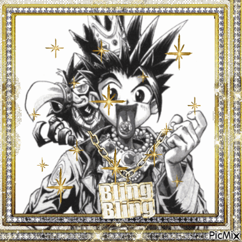 Black and White Joker Bling Bling
