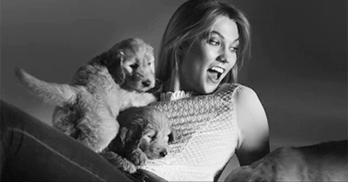 Black And White Karlie Kloss GIF