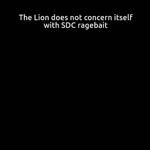 Black and White Lion The Lion Does Not Concern Itself With Sdc Rage bait