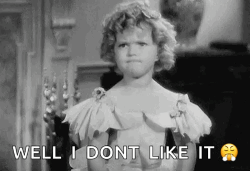 Black And White Little Girl Making Funny Face GIF