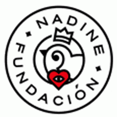Black And White Logo With Red Heart And Crown GIF