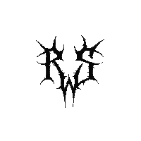 Black and White Logo with Thorns
