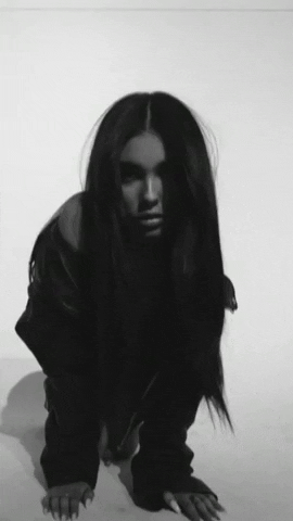 Black And White Madison Beer Glitch GIF