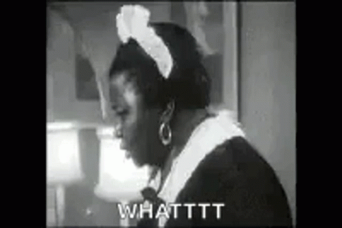 Black and White Maid Woman Whattt