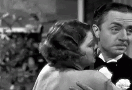 Black and White Man and Woman Hugging