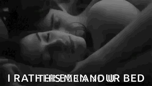 Black and White Man and Woman Sleeping Together