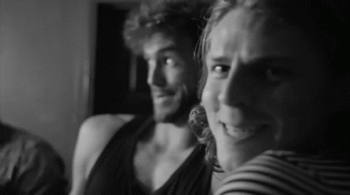 Black And White Man And Woman Smiling GIF