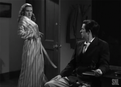 Black and White Man and Woman With SNL