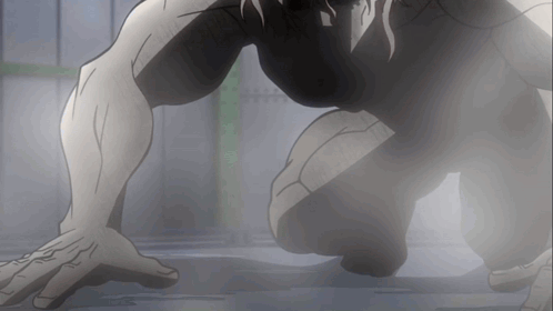 Black and White Man Crawling