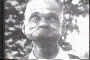Black and White Man Face