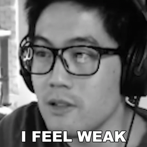 Black And White Man Glasses Headphones I Feel Weak GIF