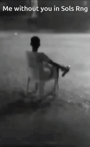 Black and White Man in Chair Me Without You Sols Rng