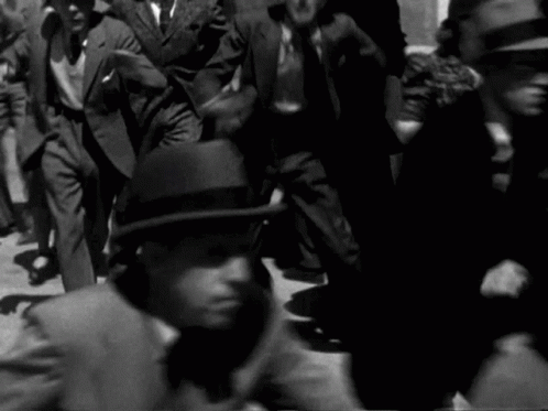 Black and White Man in Fedora