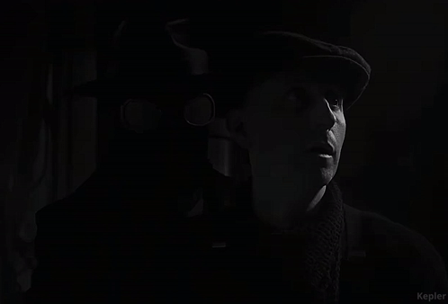 Black And White Man In Mask And Hat GIF