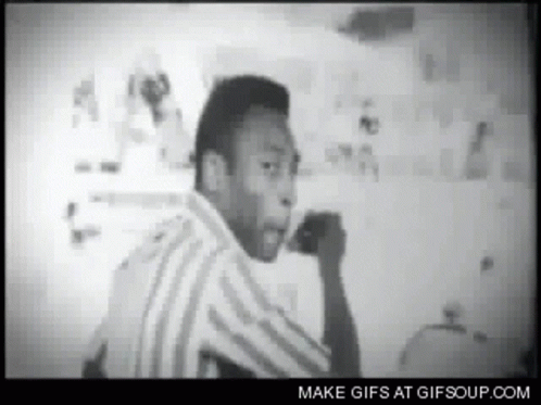 Black And White Man In Striped Shirt GIF