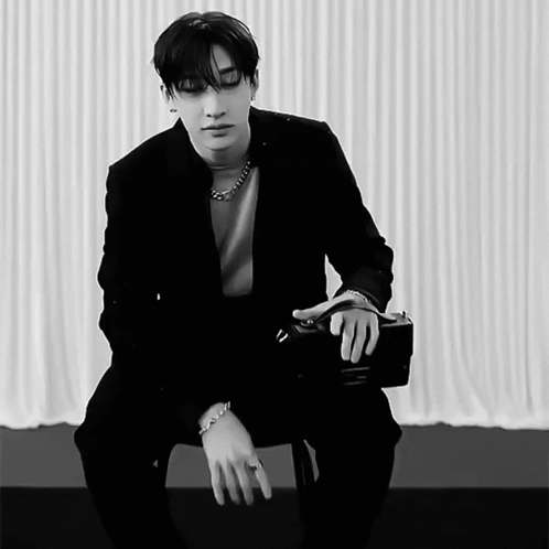 Black and White Man in Suit