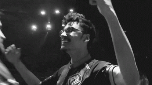 Black and White Man in Sunglasses Laughing