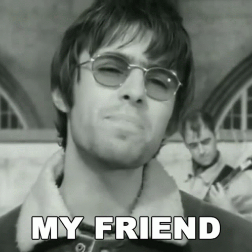 Black and White Man in Sunglasses My Friend
