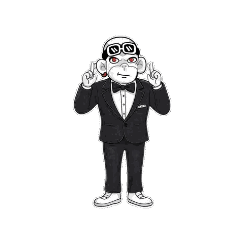 Black and White Man in Tuxedo