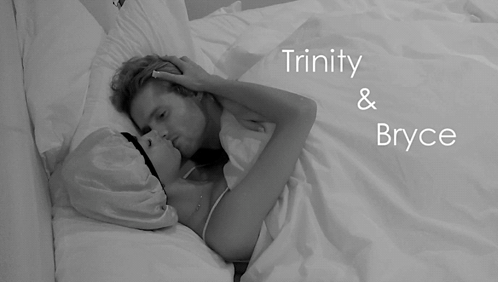 Black and White Man Kissing Woman Trinity & Bryce