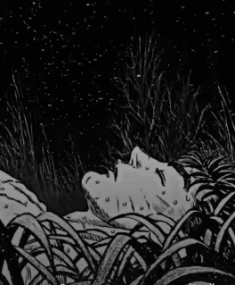 Black And White Man Laying Down In Grass GIF