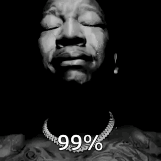 Black and White Man Praying 99.99