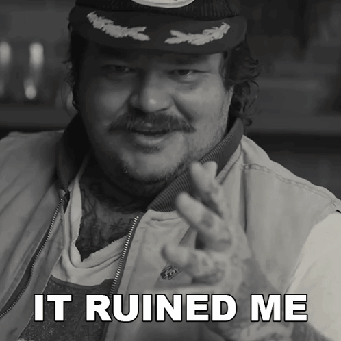 Black and White Man Saying It Ruined Me