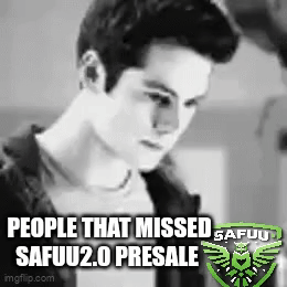 Black and White Man Saying People That Missed Safuu2.0 Presale
