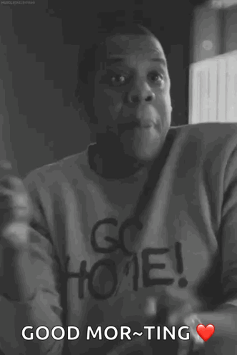 Black And White Man Shirt Saying E GIF