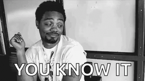 Black And White Man Sitting By Window Saying You Know It GIF