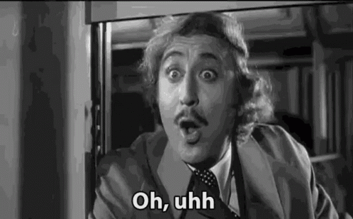 Black and White Man Suit Making Funny Face