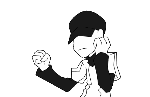 Black and White Man Wearing Hat and Bow Tie