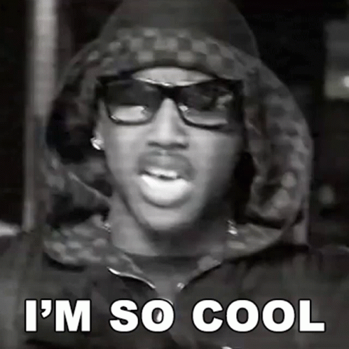 Black And White Man With Glasses And Hooded Jacket GIF