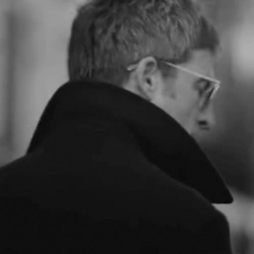 Black and White Man with Glasses and Jacket